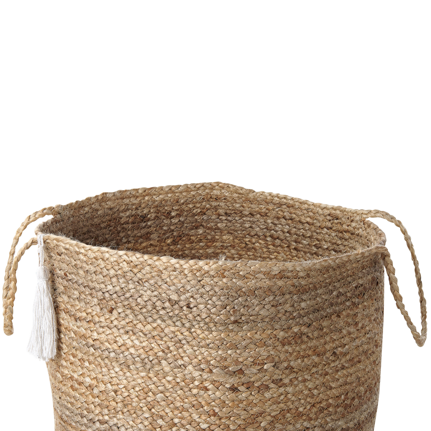 Aufbewahrungskorb Jute weiss / beige 2er Set GAJAR