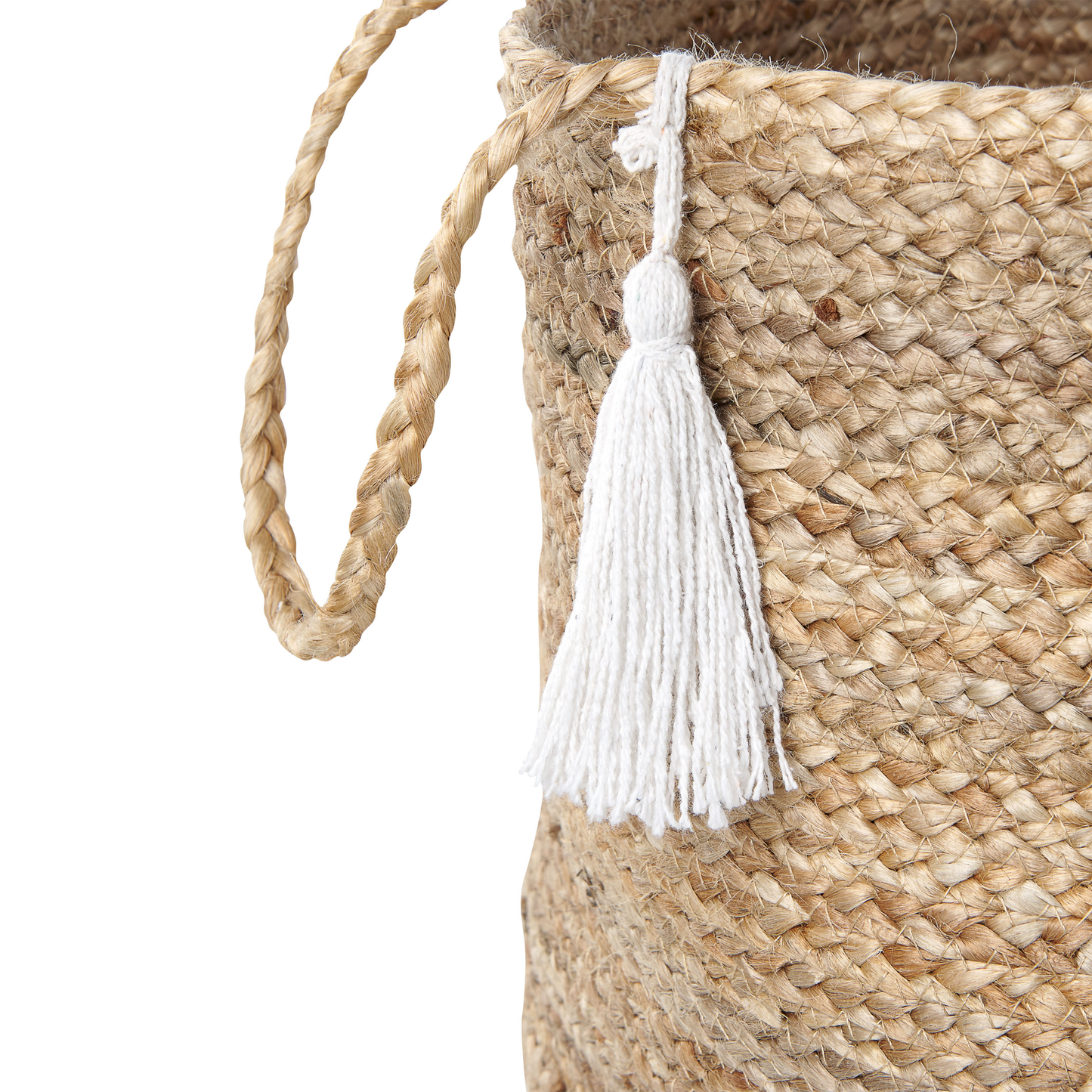Aufbewahrungskorb Jute weiss / beige 2er Set GAJAR