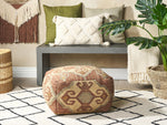 Pouf Jute mehrfarbig 50 x 50 x 30 cm URPAD