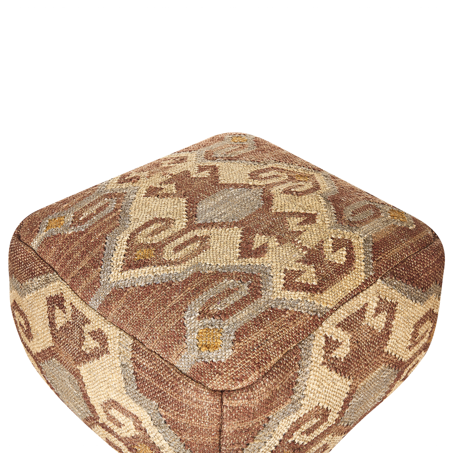 Pouf Jute mehrfarbig 50 x 50 x 30 cm URPAD