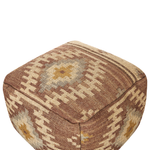 Pouf Jute mehrfarbig 50 x 50 x 30 cm BEEL