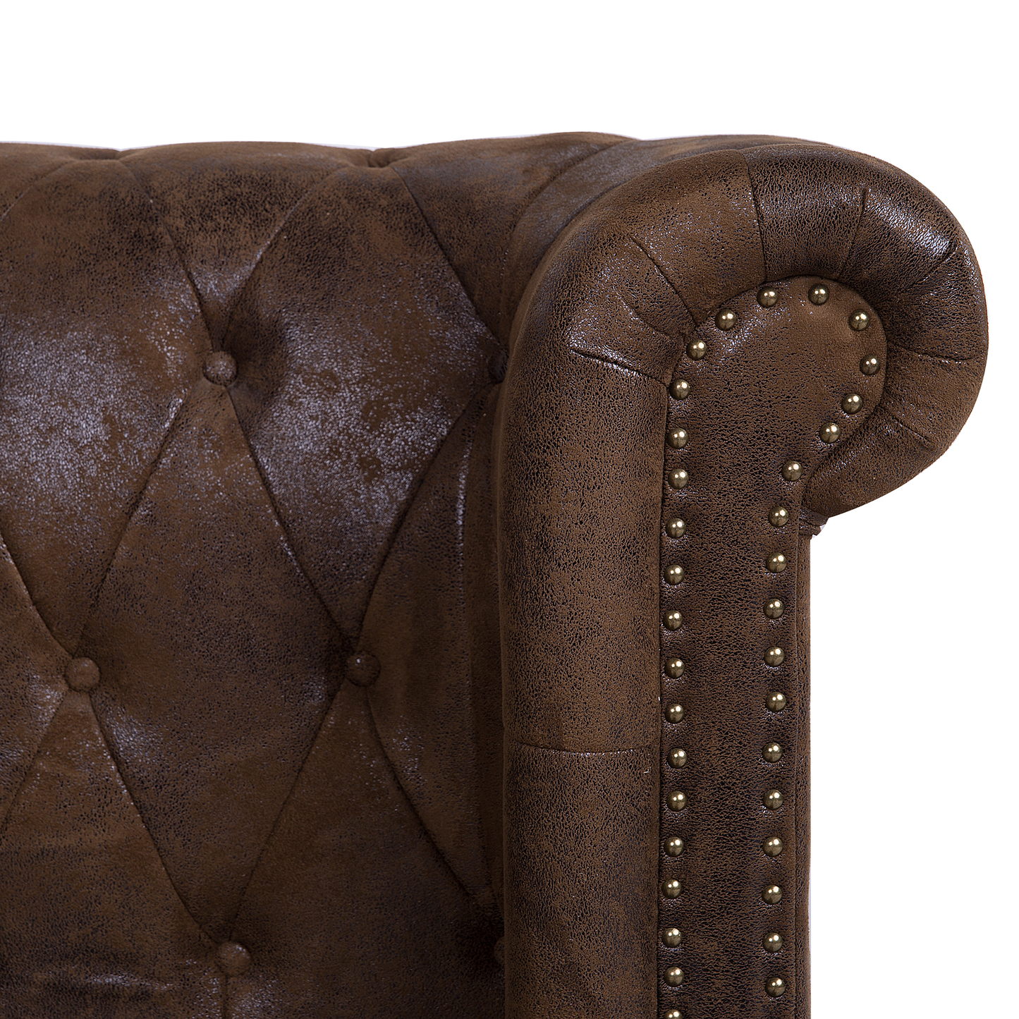 Wasserbett Lederoptik braun 160 x 200 cm CAVAILLON