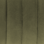 Esszimmerstuhl 2er Set SANILAC Samtstoff Olivgrün