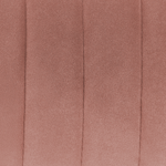 Esszimmerstuhl 2er Set SANILAC Samtstoff Pastellrosa