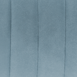 Esszimmerstuhl 2er Set SANILAC Samtstoff Hellblau