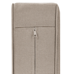 Gartensofa Akazienholz hellbraun 3-Sitzer Auflagen taupe TRANI