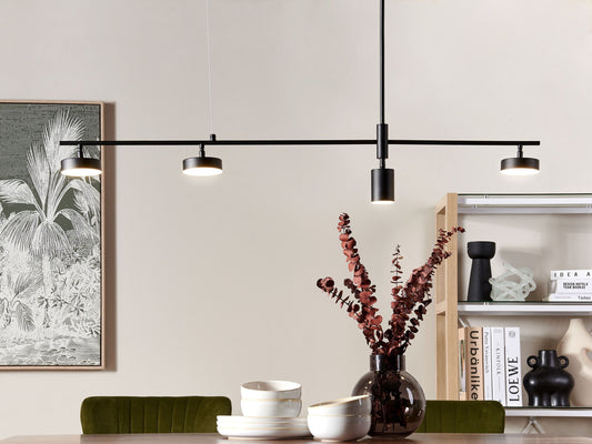 LED Hängelampe FOYLE Metall Schwarz