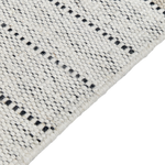 Teppich Wolle beige / schwarz 80 x 150 cm Kurzflor YAZLIK