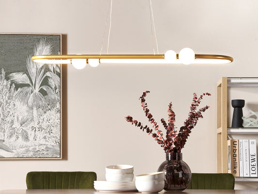 LED Hängelampe FEALE Metall Gold