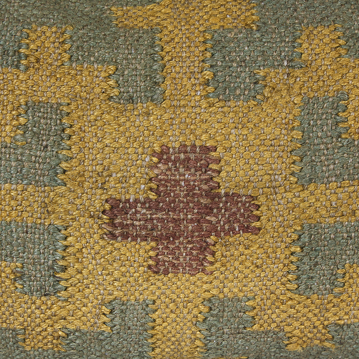 Dekokissen SARON Jute 30 x 50 cm Grün Orientalisches Muster