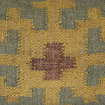 Dekokissen SARON Jute 30 x 50 cm Grün Orientalisches Muster