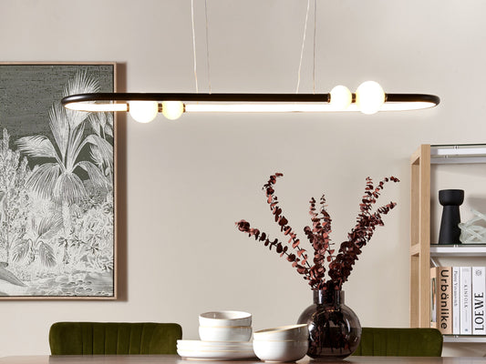 LED Hängelampe FEALE Metall Schwarz