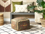 Pouf Jute mehrfarbig 50 x 50 x 30 cm KATORA