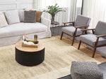 Teppich Jute sandbeige 200 x 300 cm geometrisches Muster Kurzflor DEDEMLI