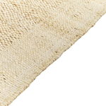 Teppich Jute sandbeige 160 x 230 cm geometrisches Muster Kurzflor DEDEMLI