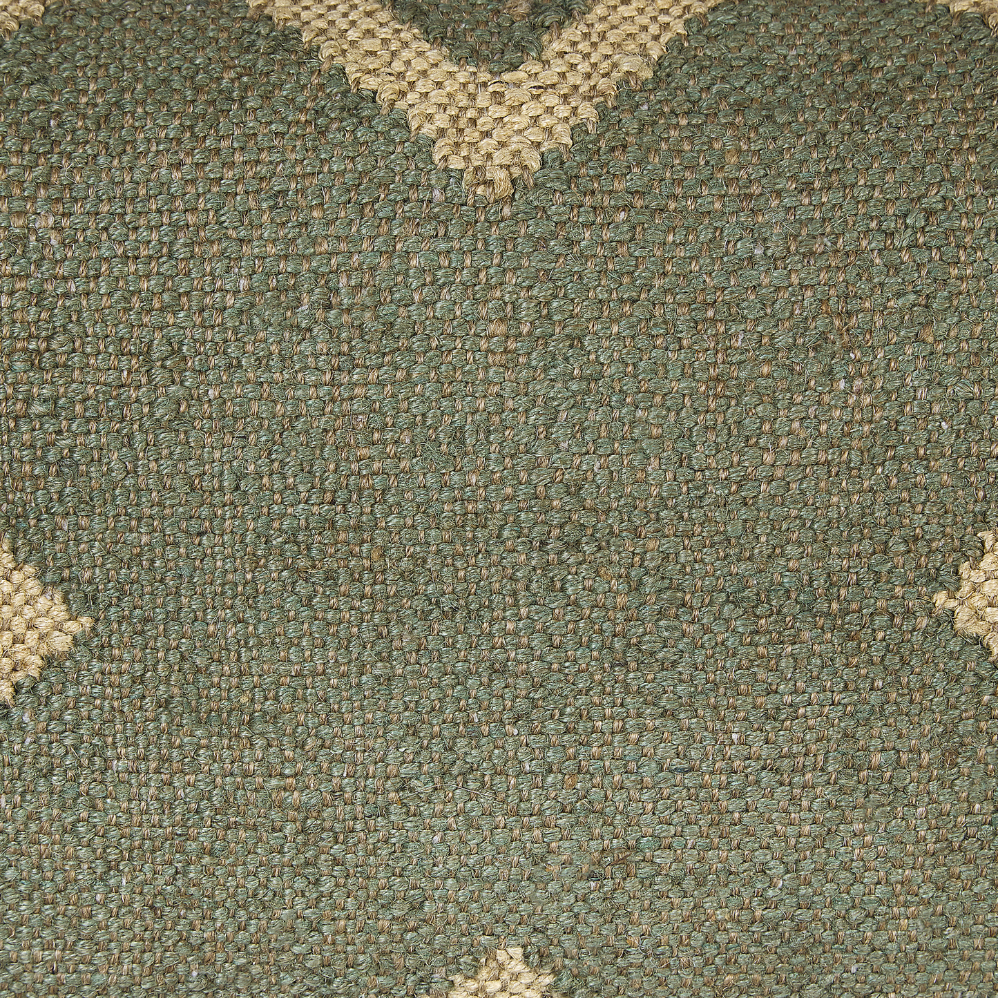 Dekokissen GOPI Jute 45 x 45 cm Grün Orientalisches Muster