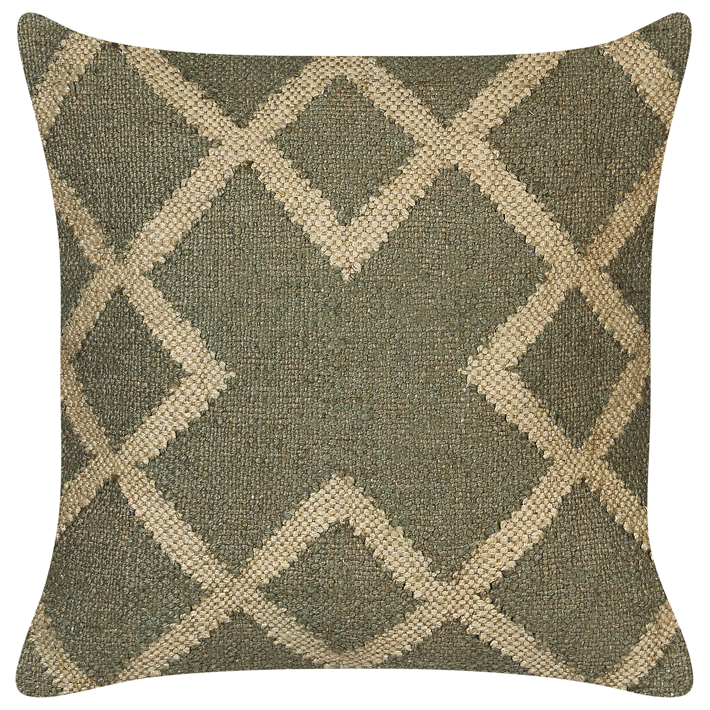 Dekokissen 2er Set GOPI Jute 45 x 45 cm Grün Orientalisches Muster