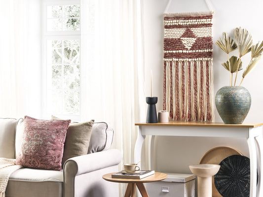 Wandbehang SAIF Wolle 90 cm Rot