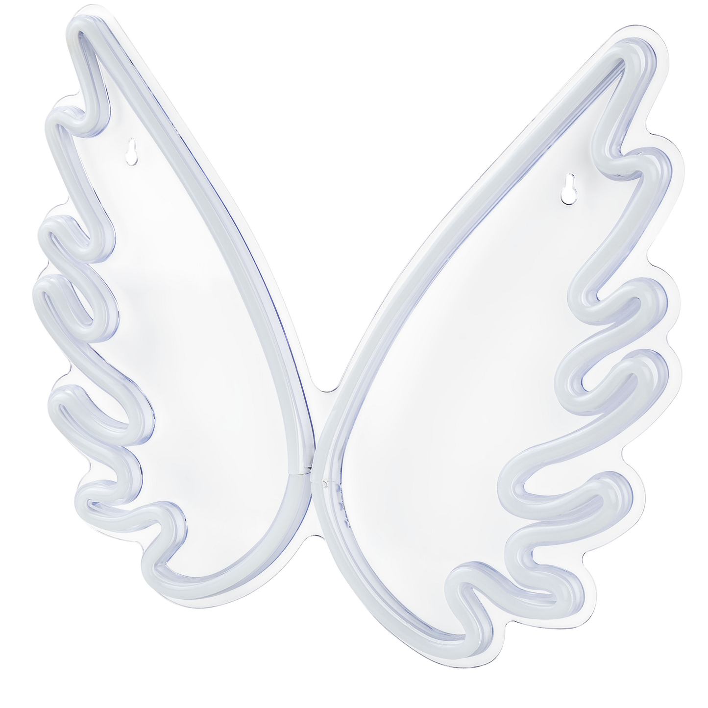 Neonlicht LED Wanddeko weiss Engelsflügel 33 cm GABRIEL