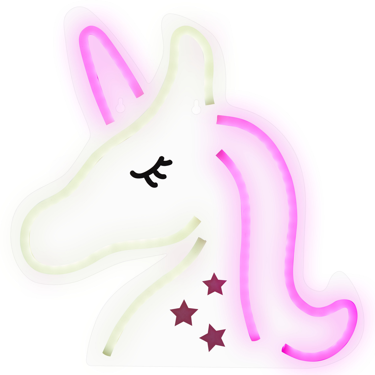 Neonlicht LED Wanddeko rosa 3er Set SUSIE
