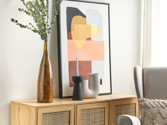 Blumenvase BURGOS Keramik 52 cm Braun