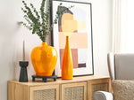 Blumenvase SABADELL Keramik 50 cm Orange