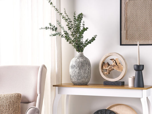 Blumenvase VIGO Keramik 36 cm Grau