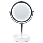 Kosmetikspiegel LED SAVOIE Weiss / Silber