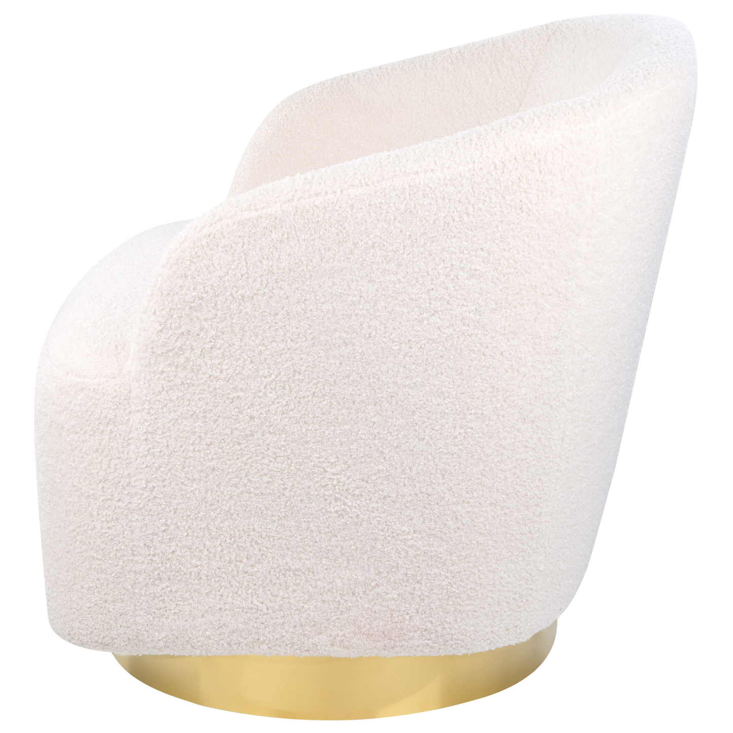 Drehsessel LAVIK Bouclé Weiss