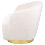 Drehsessel LAVIK Bouclé Weiss