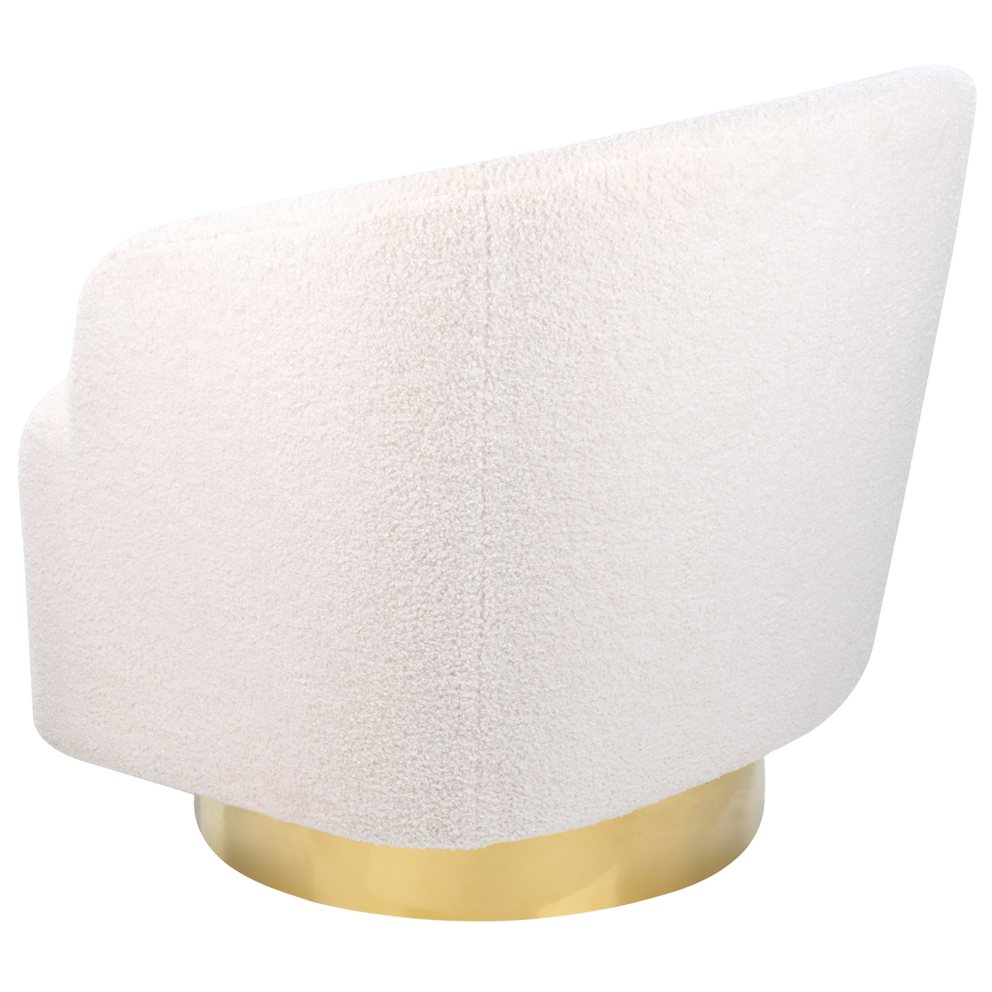 Drehsessel LAVIK Bouclé Weiss