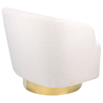 Drehsessel LAVIK Bouclé Weiss