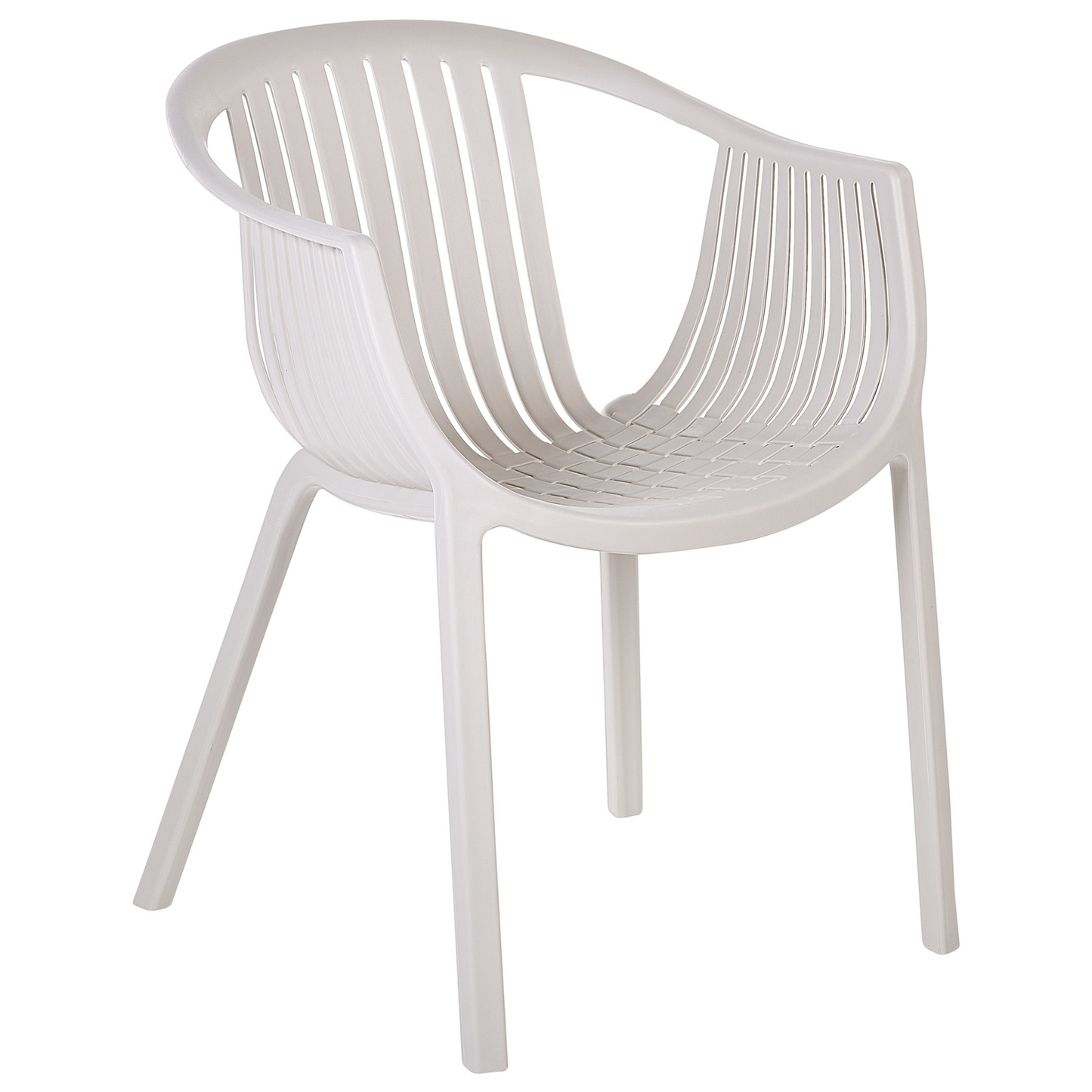 Set mit 4 Stühlen Kunststoff Beige NAPOLI