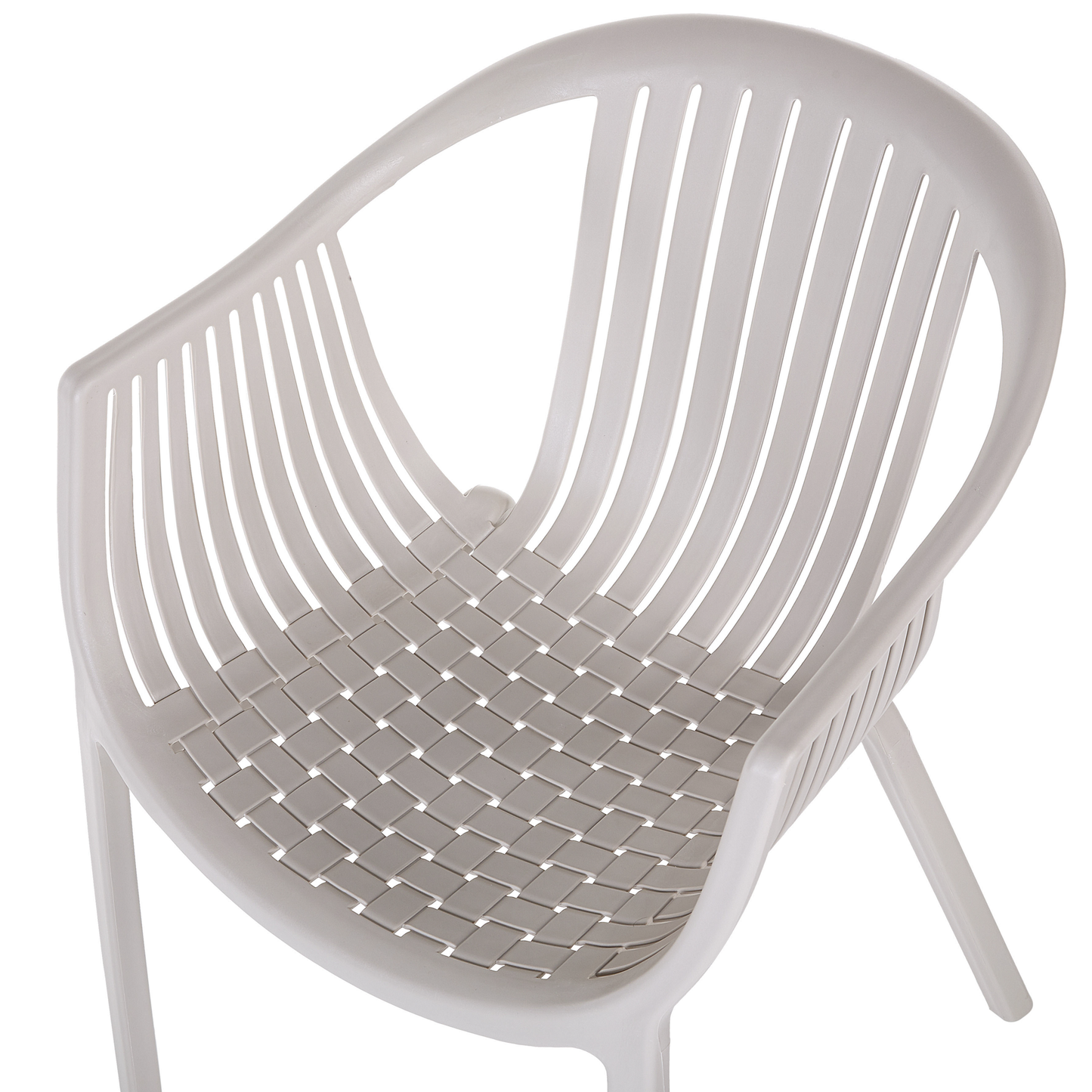 Set mit 4 Stühlen Kunststoff Beige NAPOLI