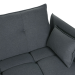 4-Sitzer Ecksofa graphitgrau rechtsseitig TOMRA