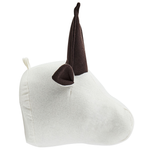Wanddekoration für Kinder Stier GEOFFREY Baumwolle 24 cm Weiss