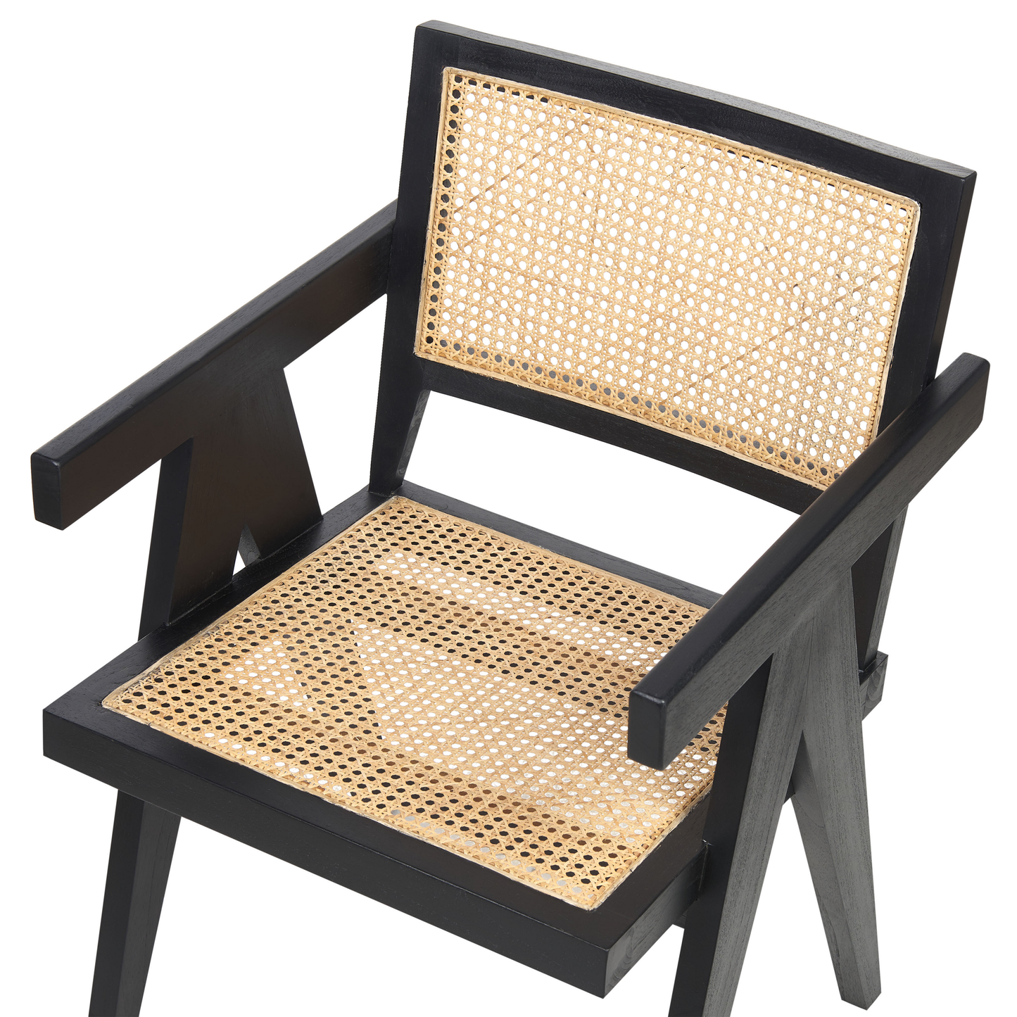 Esszimmerstuhl WESTBROOK Mahagoniholz Schwarz