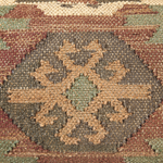 Pouf Jute mehrfarbig 50 x 50 x 30 cm CUMBUM