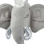 Wanddekoration für Kinder Elefant TANTOR Baumwolle 33 cm Grau