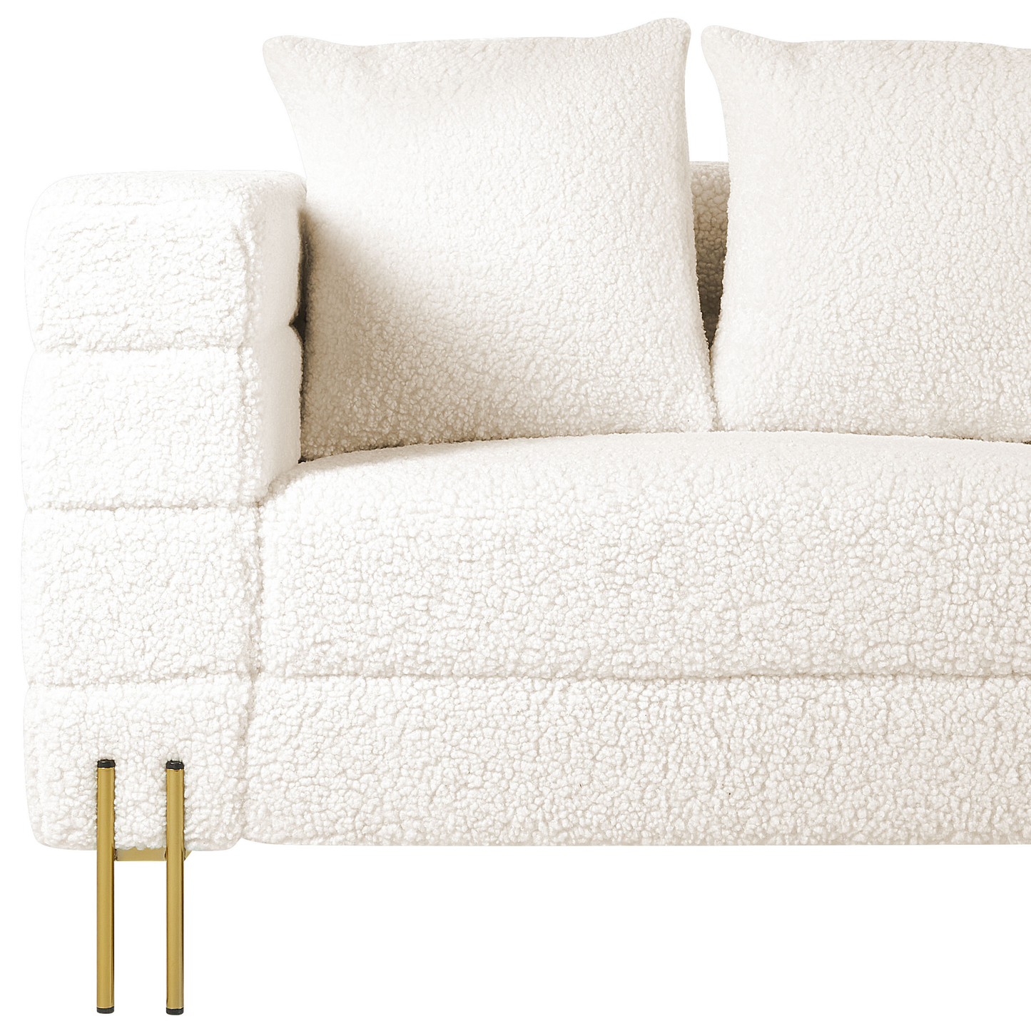 3-Sitzer Sofa Bouclé weiss GRANNA