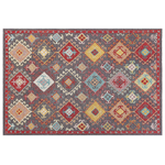 Teppich Wolle mehrfarbig 160 x 230 cm Kurzflor FINIKE