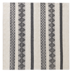 Teppich Wolle beige / grau 200 x 200 cm geometrisches Muster Kurzflor DAVUTLAR