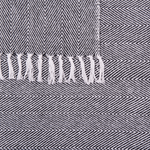 Kuscheldecke TANGIER Baumwolle 130 x 160 cm Schwarz