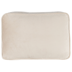 Chaiselongue Samtstoff beige linksseitig MIRAMAS