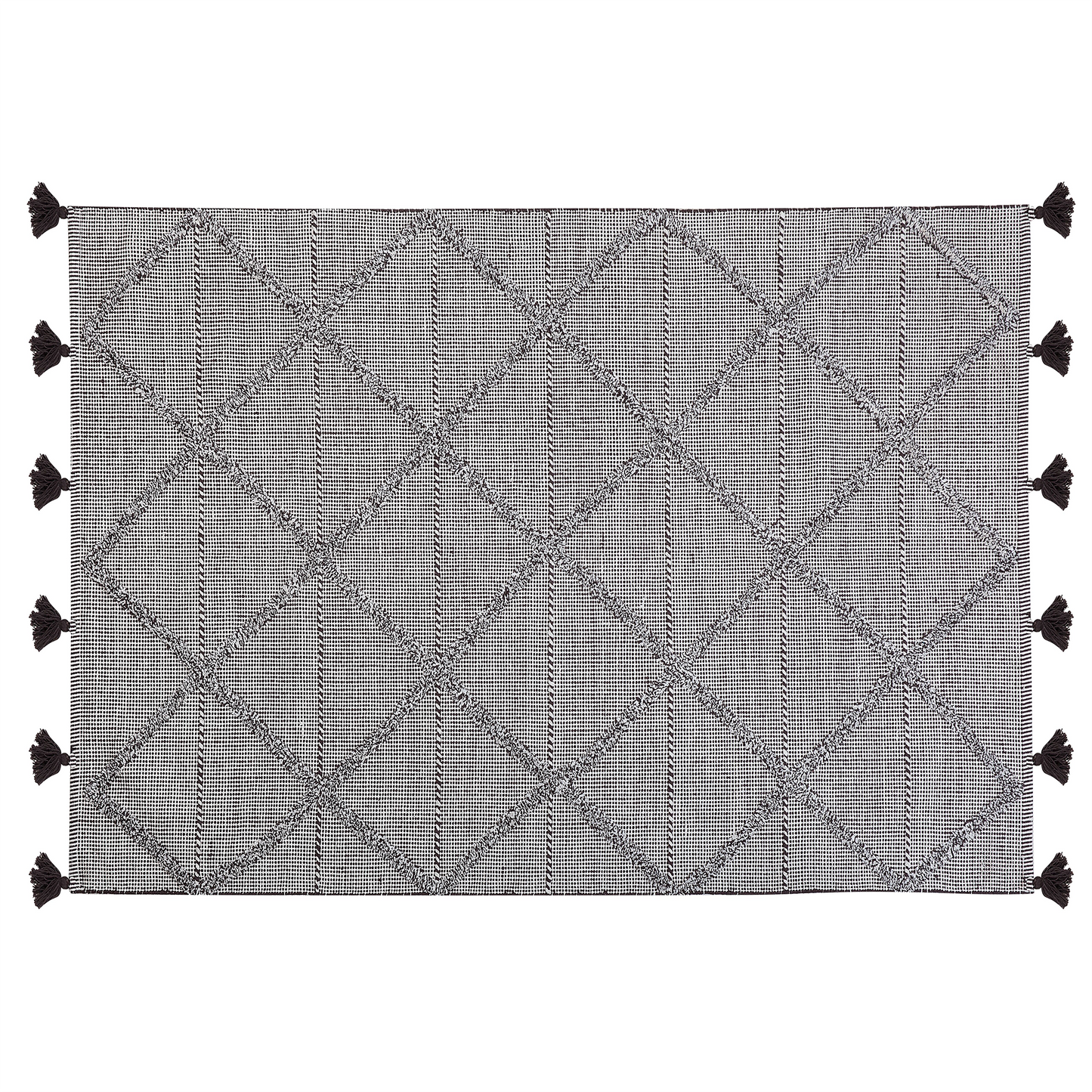 Teppich braun 140 x 200 cm Kurzflor TUZLA