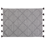 Teppich braun 140 x 200 cm Kurzflor TUZLA