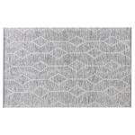 Teppich Wolle grau-beige 140 x 200 cm Kurzflor EDREMIT