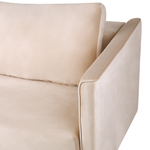 3-Sitzer Schlafsofa Samtstoff hellbeige mit Stauraum EKSJO