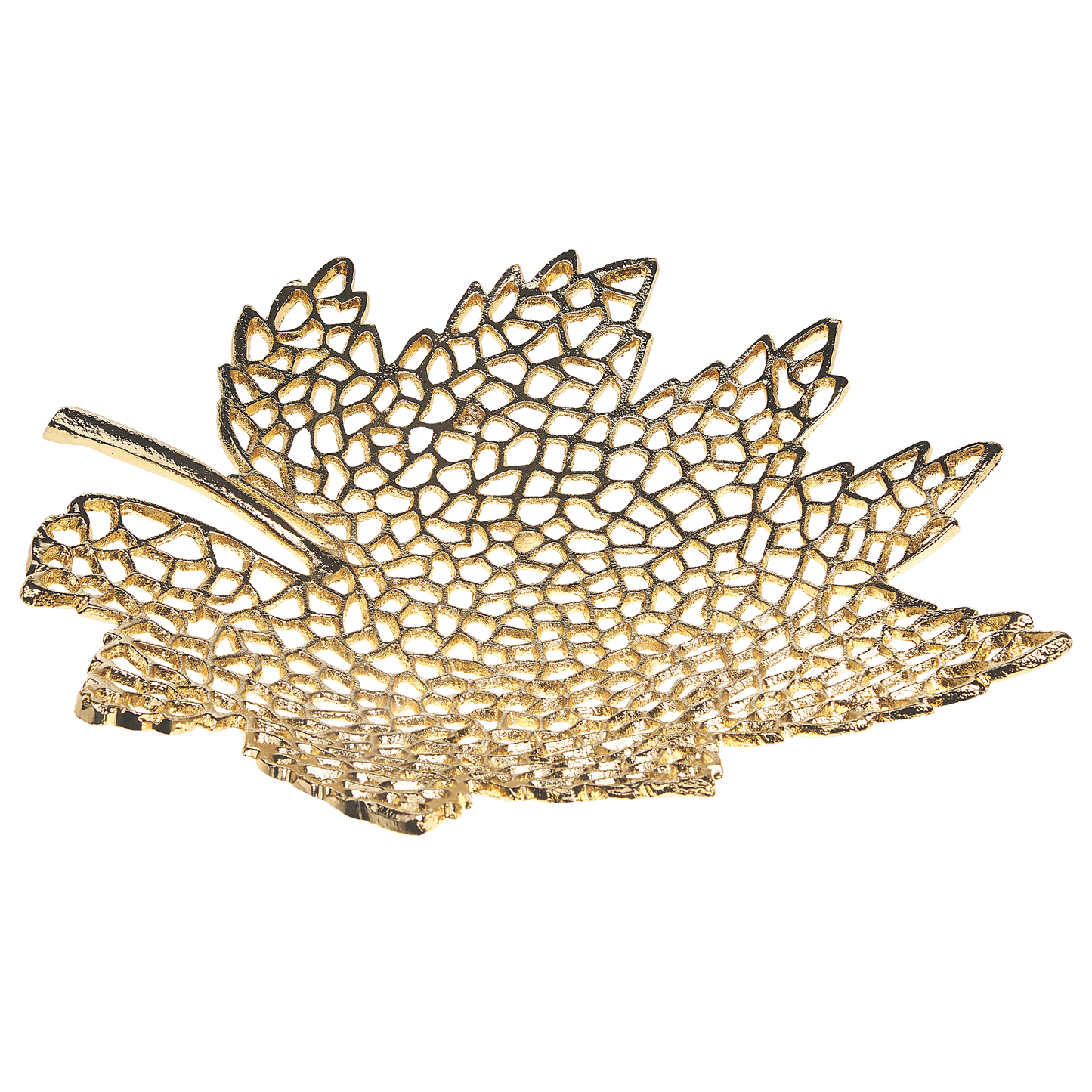 Dekoschale Aluminium gold Ahornblätter 3er Set PEMALI