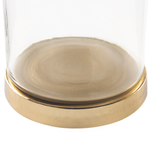 Aufbewahrungsbehälter Glas gold / silber 2er Set LAKI